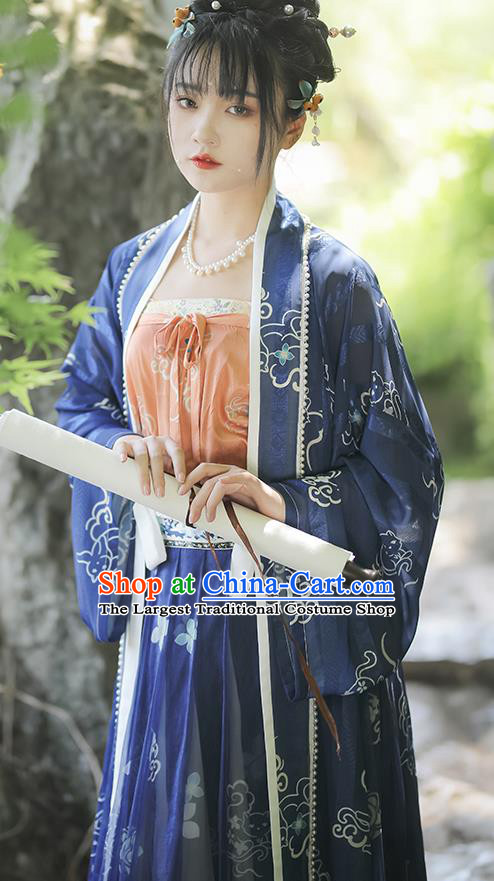 China Ancient Royal Infanta Hanfu Dress Song Dynasty Palace Princess Historical Garments Clothing for Women