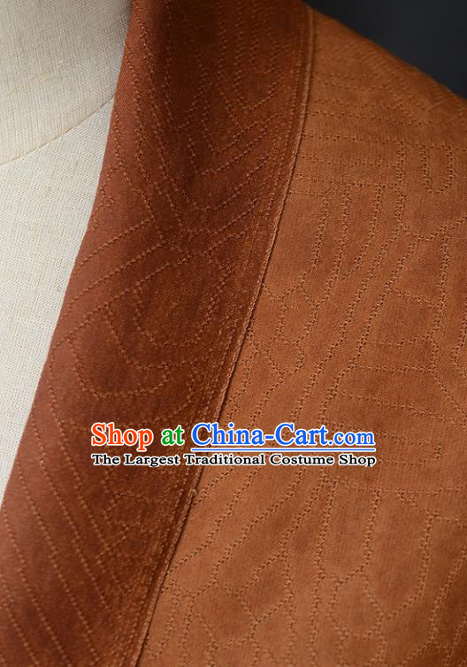 Chinese Rust Red Gambiered Guangdong Gauze High Quality Cheongsam Cloth Classical Pattern DIY Fabric Silk Fabric