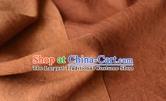 Chinese Rust Red Gambiered Guangdong Gauze High Quality Cheongsam Cloth Classical Pattern DIY Fabric Silk Fabric