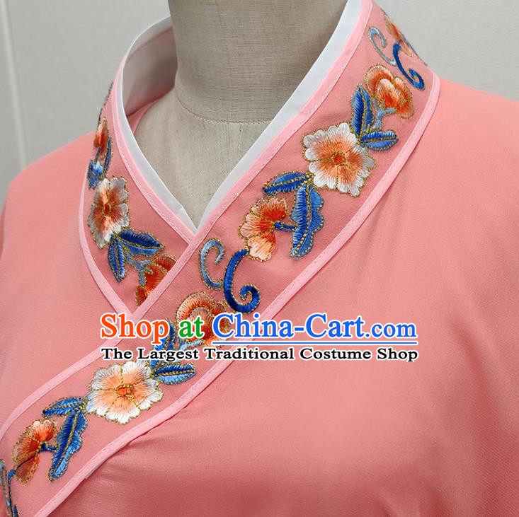 Chinese Shaoxing Opera Court Maid Garment Beijing Opera Diva Clothing Traditional Peking Opera Young Lady Orange Dress