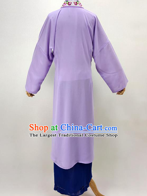 Chinese Traditional Peking Opera Lilac Dress Shaoxing Opera Young Woman Garment Beijing Opera Hua Tan Clothing