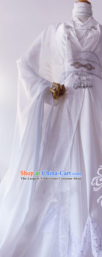 Chinese Ancient Crown Prince Hanfu Clothing Traditional Drama Cosplay Swordsman Chu Wanning Garment Costume