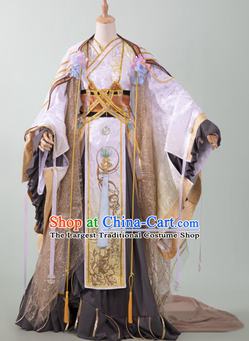 Chinese Ancient Royal King Hanfu Clothing Traditional Cosplay Han Dynasty Emperor Garment Costumes