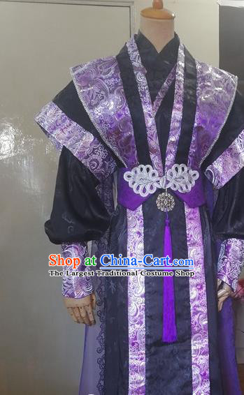 Chinese Ancient Prince Hanfu Clothing Drama Cosplay Swordsman Apparels Qin Dynasty Knight Garment Costumes