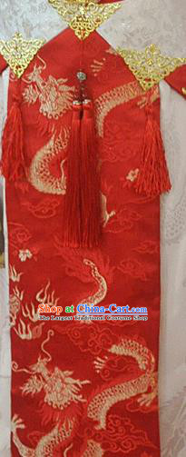 Chinese Qin Dynasty Prince Garment Costumes Ancient Knight Hanfu Clothing Drama Cosplay Swordsman Red Apparels