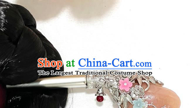 Korean Court Princess Hairpin Traditional Hanbok Hair Accessories Classical Dance Argent Hair Stick