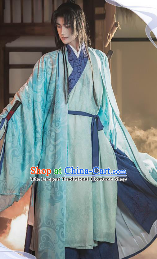 China Song Dynasty Swordsman Historical Clothing Ancient Nobility Childe Hanfu Garments Full Set