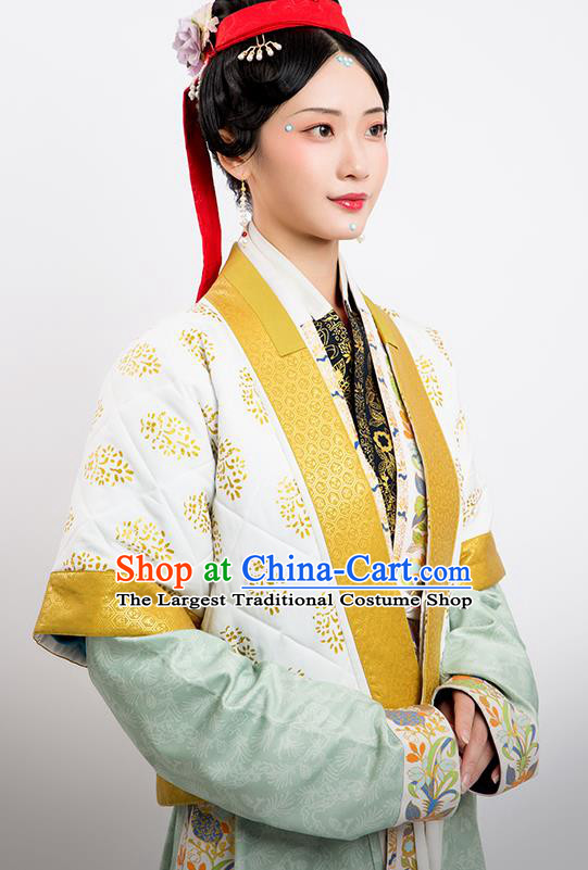 China Song Dynasty Noble Woman Historical Clothing Ancient Imperial Consort Hanfu Garment Costumes Complete Set