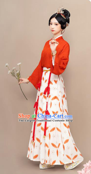 China Song Dynasty Palace Female Attendant Historical Clothing Ancient Court Beauty Dress Traditional Hanfu Garment Costumes Full Set