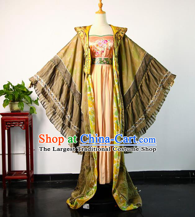 China Ancient Imperial Concubine Hanfu Dress Tang Dynasty Court Beauty Garments Traditional Drama Consort Yang Clothing