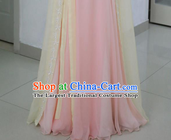 China Ancient Young Lady Yellow Hanfu Dress Cosplay Ming Dynasty Female Swordsman Garments Traditional Drama Under the Power Tan Songyun Clothing