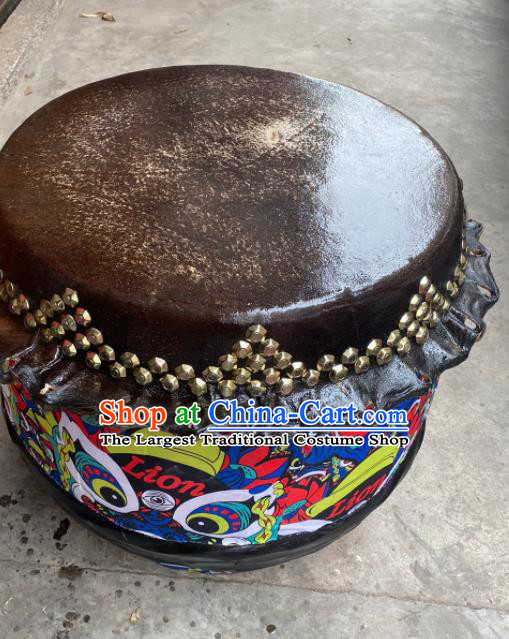 Handmade Chinese Folk Dance Stage Property New Year Cowhide Drum Traditional Lion Dance Drum