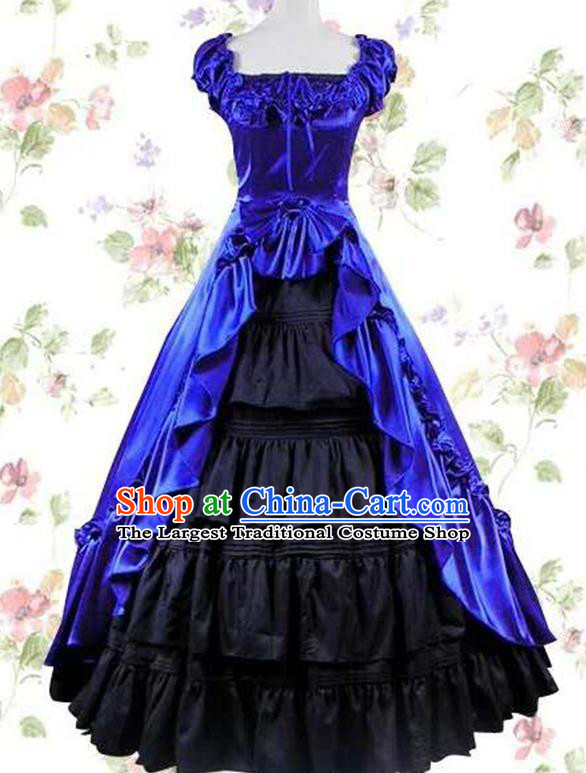 Gothic Victorian Clothing Cosplay Costume Purple Dress