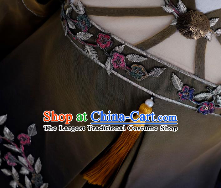Custom Kid Stage Performance Dress Children Classical Dance Garment Girl Orange Veil Full Dress Halloween Cosplay Princess Clothing
