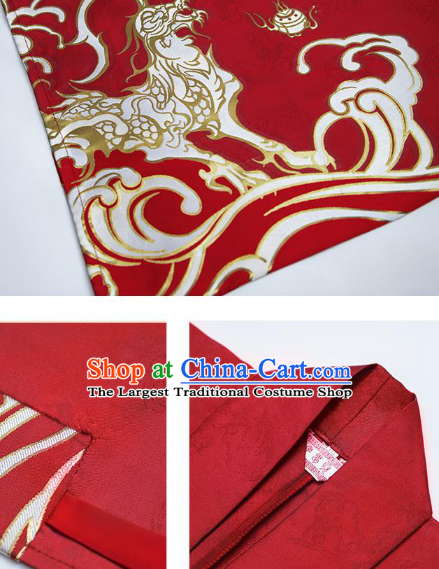 China Traditional Historical Garment Costumes Ancient Emperor Hanfu Robe Ming Dynasty Crown Prince Clothing Complete Set