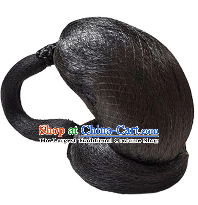 China Ancient Noble Woman Wigs Traditional Drama The Sword and the Brocade Hanfu Hairpieces Ming Dynasty Marquise Wig Chignon