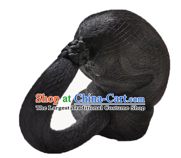 China Ancient Noble Woman Wigs Traditional Drama The Sword and the Brocade Hanfu Hairpieces Ming Dynasty Marquise Wig Chignon