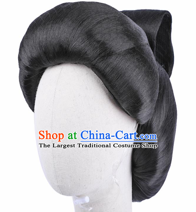 Japanese Traditional Geisha Headdress Japan Kimono Hairpieces Stage Performance Wigs
