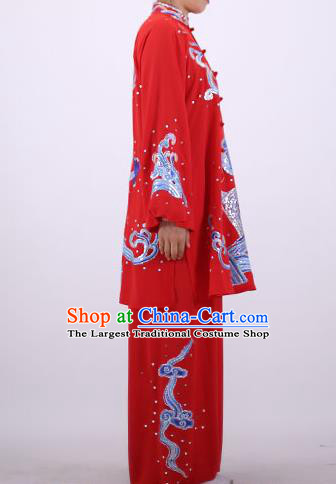 China Wushu Group Competition Clothing Martial Arts Outfits Kung Fu Tai Ji Costumes Tai Chi Performance Red Uniforms