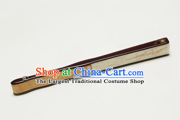 Handmade Chinese Printing Folding Fan Bamboo Fan Female Accordion Craft Fans