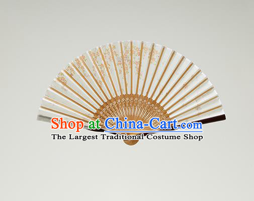 Handmade Chinese Printing Folding Fan Bamboo Fan Female Accordion Craft Fans