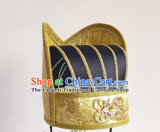 Handmade Chinese Zhou Dynasty  Scholar Hair Crown Ancient Official Headwear Drama Traditional Hanfu Wedding Hat