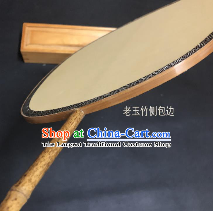 China Vintage Palace Fan Handmade Silk Fan Ancient Hanfu Fans Traditional Cultural Dance Fan