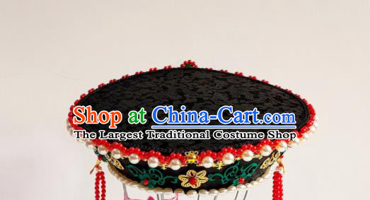 China Ancient Empress Hair Crown Traditional Drama Court Hair Accessories Qing Dynasty Imperial Consort Hat Headdress