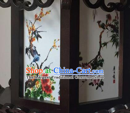 China Vintage Palace Lantern Traditional Light Lamp Handmade Wood Hanging Lantern Classical Pengaton Lanterns