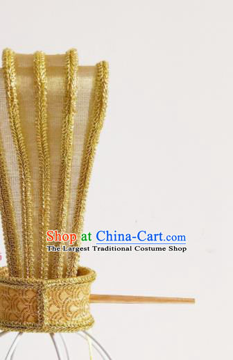 Handmade Chinese Qin Dynasty Prince Golden Hair Crown Ancient Childe Hairpin Headwear Drama Traditional Hanfu Headpieces