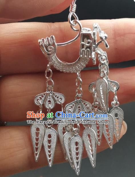Handmade China Wedding Golden Dragon Boat Earrings Classical Gilding Ear Accessories Ming Dynasty Silver Ear Jewelry