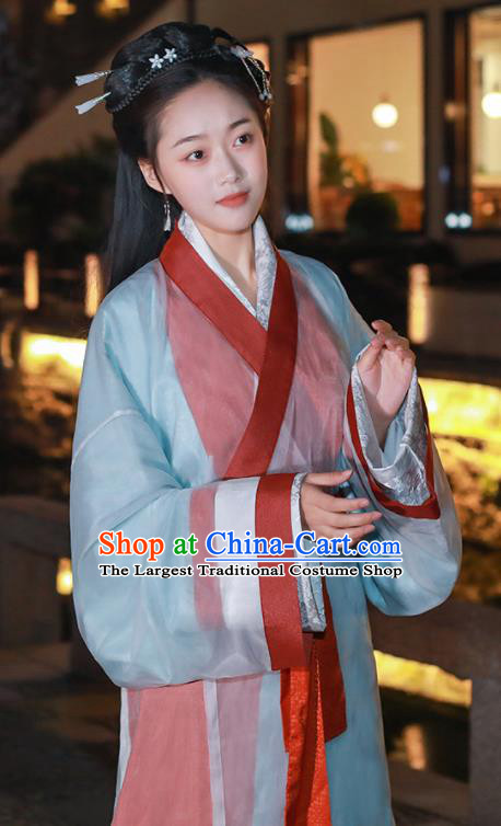 China Ancient Palace Beauty Hanfu Dresses Han Dynasty Royal Princess Garment Costumes Traditional Noble Lady Historical Clothing