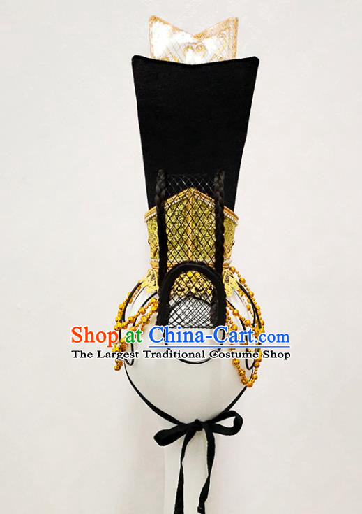 Handmade Chinese Flying Apsaras Dance Headpieces The Thousand-handed Goddess Stage Performance Wigs Chignon Classical Dance Hair Accessories