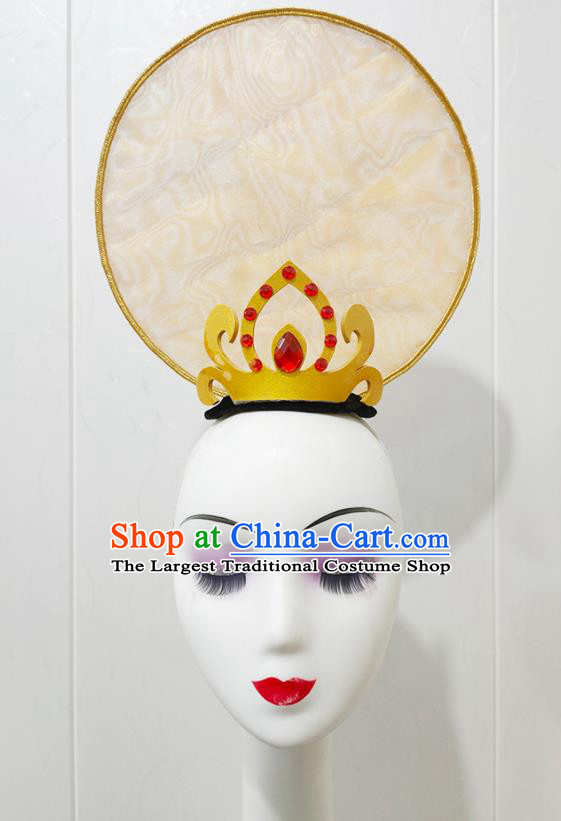 China Goddess Dance Hair Crown Classical Dance Hair Accessories Stage Performance Headdress