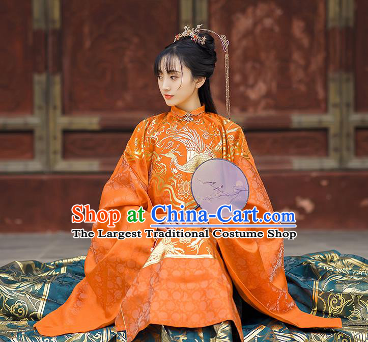 China Ancient Nobility Lady Dress Garment Costumes Traditional Ming Dynasty Royal Princess Historical Clothing Complete Set