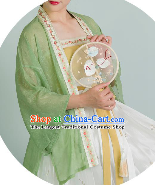China Song Dynasty Civilian Female Clothing Traditional Hanfu Garment Costumes Ancient Young Woman Dresses