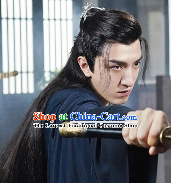 Chinese Traditional Drama Princess Weiyoung Cosplay Knight Headdress Ancient Young Swordsman Hairpieces Handmade Jin Dynasty Prince Wigs