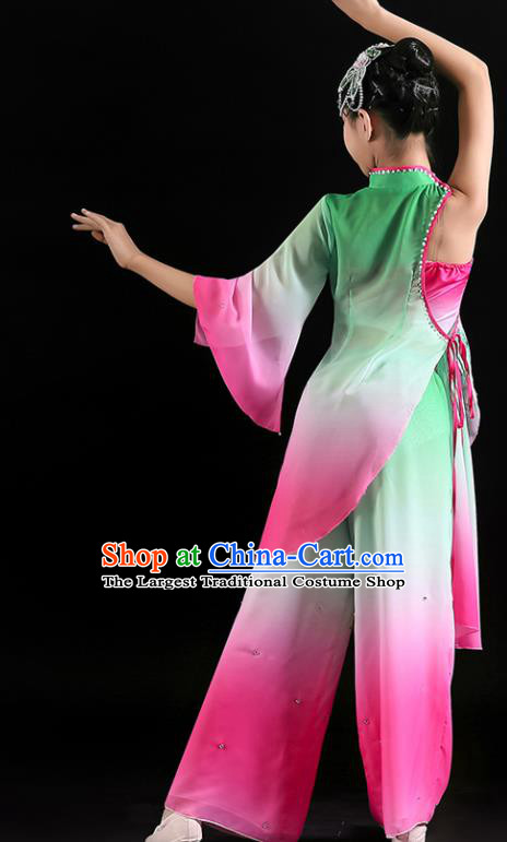 China Classical Dance Uniforms Children Lotus Dance Dress Girl Performance Clothing Umbrella Dance Garment