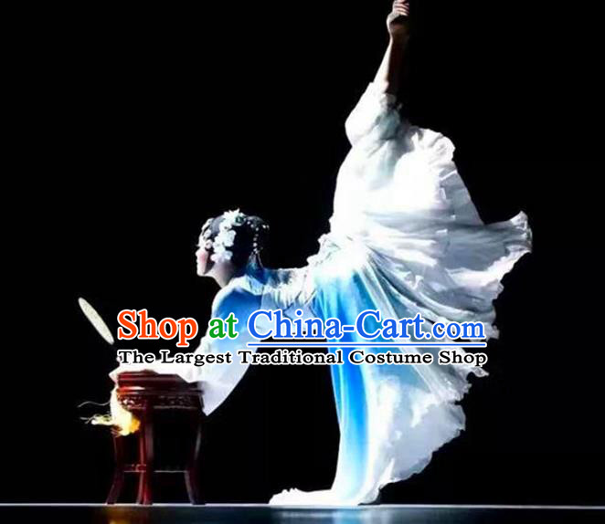 Chinese Woman Solo Dance Uniforms Classical Dance Costumes Palace Fan Dance Dress Jin Se Dance Clothing