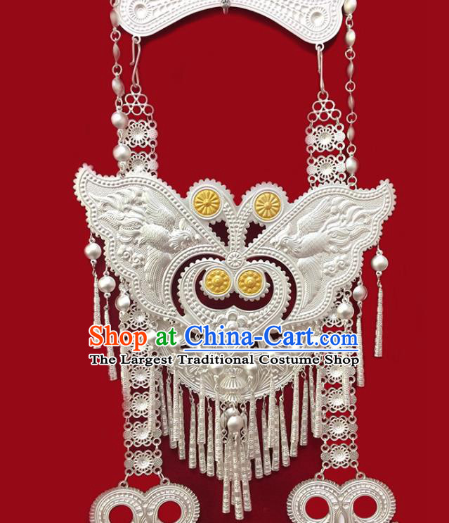 Chinese Minority Folk Dance Necklet Liangshan Ethnic Jewelry Accessories Yi Nationality Festival Necklace