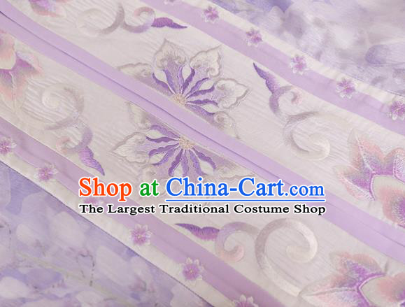 China Ancient Patrician Lady Garment Costumes Ming Dynasty Young Beauty Historical Clothing Traditional Purple Hanfu Dress Complete Set