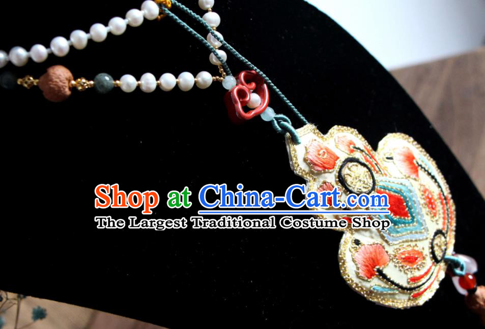 Handmade China Embroidered Gourd Necklet Classical Qipao Necklace Accessories