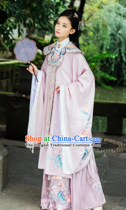 China Ancient Ming Dynasty Princess Historical Clothing Traditional Hanfu Dress Garments