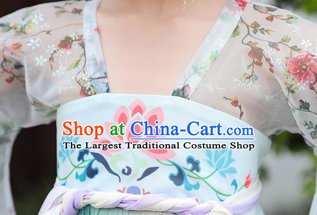China Traditional Dance Clothing Children Hanfu Dress Ancient Girl Fairy Fashion Costumes