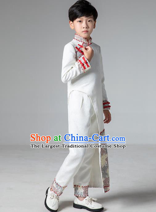 Chinese Children Catwalks Uniforms Traditional Stage Performance Tuxedo Costume National Boys Clothing