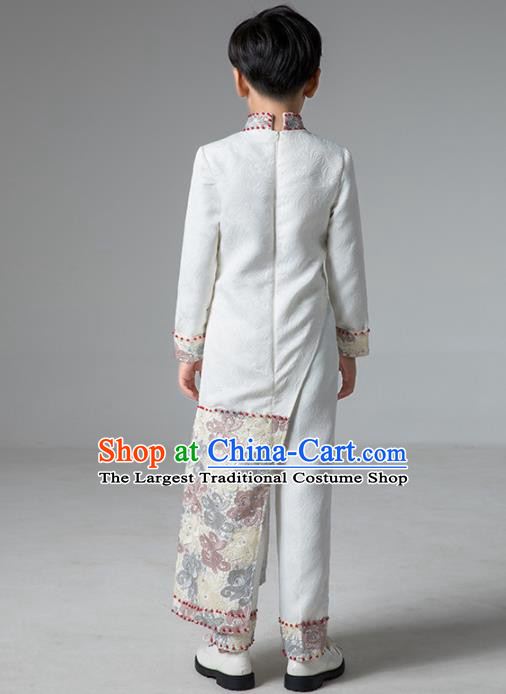 Chinese Children Catwalks Uniforms Traditional Stage Performance Tuxedo Costume National Boys Clothing