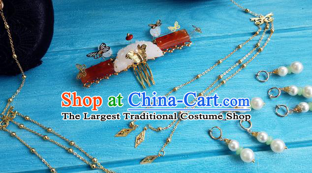 China Ancient Empress Hair Crown Drama Story of Yanxi Palace Headpieces Traditional Qing Dynasty Queen Wigs and Phoenix Hairpins