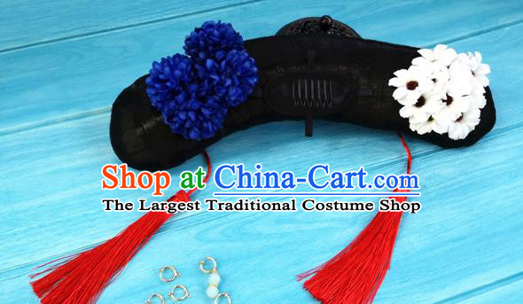 China Drama Story of Yanxi Palace Wei Yingluo Headpieces Traditional Qing Dynasty Court Maid Wigs and Hairpins Ancient Palace Lady Hairpieces
