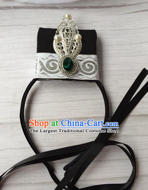 Chinese Traditional Ming Dynasty Imperial Bodyguard Hair Accessories Ancient Swordsman Hairdo Crown