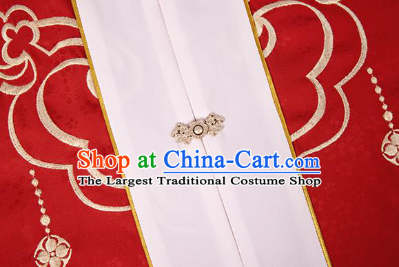China Traditional Ming Dynasty Palace Princess Historical Clothing Ancient Nobility Woman Wedding Hanfu Dress Garments